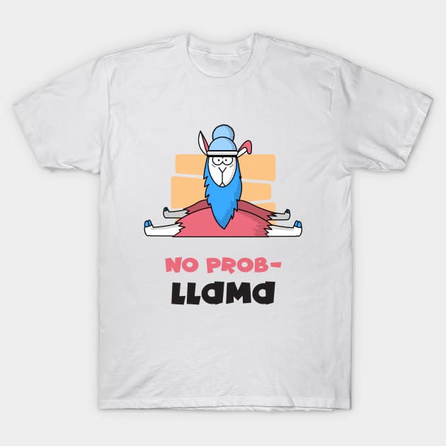 No probllama T-Shirt by Singing Donkey